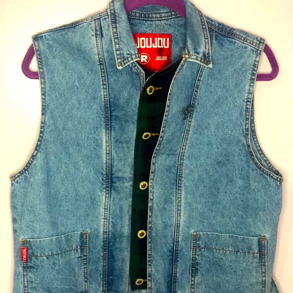 Jou Jou Denim Vest Size M